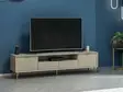TV-taso Sandstone, 180x45x35 cm, 100% melamiinipinnoitettu lastulevy, 18 mm, 3 pakettia, kestävä ja tyylikäs - TV-tasot - 8684282991243 - 2