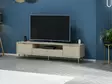 TV-taso Sandstone, 180x45x35 cm, 100% melamiinipinnoitettu lastulevy, 18 mm, 3 pakettia, kestävä ja tyylikäs - TV-tasot - 8684282991243 - 4