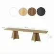 TV-taso Sapphire Oak - 180x40x42 cm - 100% Melamiinipinnoitettu Lastulevy - Tyylikäs ja Kestävä Huonekalu - TV-tasot - 8684282523833 - 7