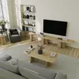 TV-taso Sapphire Oak - 180x40x42 cm - 100% Melamiinipinnoitettu Lastulevy - Tyylikäs ja Kestävä Huonekalu - TV-tasot - 8684282523833 - 6