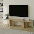 TV-taso Sapphire Oak - 180x40x42 cm - 100% Melamiinipinnoitettu Lastulevy - Tyylikäs ja Kestävä Huonekalu - TV-tasot - 8684282523833 - 4