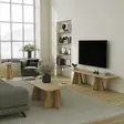 TV-taso Sapphire Oak - 180x40x42 cm - 100% Melamiinipinnoitettu Lastulevy - Tyylikäs ja Kestävä Huonekalu - TV-tasot - 8684282523833 - 5