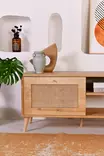 TV-taso, tammi, 180 cm leveä, tilava, kestävä - TV-tasot - 8683742868033 - 4