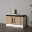 Tyylikäs ja Kestävä Hall Standi - 100% Melamiinipinnoitettu Lastulevy, Pähkinänvärinen, 90x50x35 cm, Helppo Kokoaminen - Eteiskaapit - 8683742757573 - 4