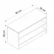 Tyylikäs ja Kestävä Hall Standi - 100% Melamiinipinnoitettu Lastulevy, Pähkinänvärinen, 90x50x35 cm, Helppo Kokoaminen - Eteiskaapit - 8683742757573 - 8