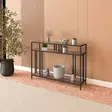 Tyylikäs musta fume-senkki: 100% karkaistu savulasi, metallirunko, 100x30x78 cm, moderni ja kestävä säilytysratkaisu - Lipastot ja senkit - 8684283206803 - 1