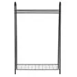 Tyylikäs musta metallinen vaateripustin - Leveys 144,5 cm, Korkeus 89 cm, Syvyys 32,5 cm - Helppo koota - Naulakot - 8684282608363 - 5