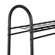 Tyylikäs musta metallinen vaateripustin - Leveys 144,5 cm, Korkeus 89 cm, Syvyys 32,5 cm - Helppo koota - Naulakot - 8684282608363 - 6