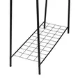 Tyylikäs musta metallinen vaateripustin - Leveys 144,5 cm, Korkeus 89 cm, Syvyys 32,5 cm - Helppo koota - Naulakot - 8684282608363 - 7