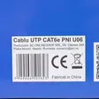UTP CAT6 PNI U06 kaapeli 4 parilla kierrettyjä johtoja 0,50 mm CCA, internet- ja valvontajärjestelmiin, rulla 305m - PNI tuotteet - 5949066501623 - 7