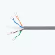 UTP CAT6 PNI U06 kaapeli 4 parilla kierrettyjä johtoja 0,50 mm CCA, internet- ja valvontajärjestelmiin, rulla 305m - PNI tuotteet - 5949066501623 - 2