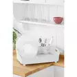 Valkoinen 100% Muovinen Astiankuivausteline 27x43x12 cm - BPA-vapaa, Astianpesukoneen Kestävä, Tyylikäs ja Tilaa Säästävä - Päivittäiskeittiötarvikkeet - 8684282978053 - 1