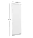Valkoinen MDF Peili 40x120 cm - Ekologinen Flotal-E, Seinään Kiinnitettävä, Tyylikäs ja Kestävä Sisustuselementti - Peilit - 8683743823123 - 6