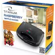 Vohvelirauta 750W Rasberry Titanium - Keittiön erikoiskoneet ja grillit - 5901299914663 - 3