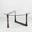 Walnut-sävyinen 100% Pyökkipuu Sohvapöytä, Karkaistu Lasi, 80x41x80 cm, Valmiiksi Koottu, 2 Pakettia - Sohvat - 8682870558533 - 7