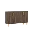 Walnut-värinen Konsoli - 100% Melamiinipinnoitettu Lastulevy, 18 mm, 120x73,6x29,6 cm - Tyylikäs ja Kestävä Huonekalu - Lipastot ja senkit - 8684283501793 - 5
