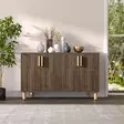 Walnut-värinen Konsoli - 100% Melamiinipinnoitettu Lastulevy, 18 mm, 120x73,6x29,6 cm - Tyylikäs ja Kestävä Huonekalu - Lipastot ja senkit - 8684283501793 - 2