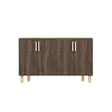 Walnut-värinen Konsoli - 100% Melamiinipinnoitettu Lastulevy, 18 mm, 120x73,6x29,6 cm - Tyylikäs ja Kestävä Huonekalu - Lipastot ja senkit - 8684283501793 - 1