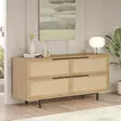 Walnut Oak Konsoli - 100% Melamiinipinnoitettu Lastulevy, 18 mm, 160x74,3x44,5 cm, Metallijalat, 2 Pakkausta - Lipastot ja senkit - 8684282369073 - 4