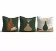 Ylellinen Monivärinen Tyynynpäällinen 3 kpl - 43x43 cm - 50% Puuvilla/Polyesteri - Konepestävä 30°C - Digipainatus - Koristetyynyt - 8683342759373 - 1