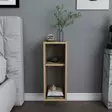 Yöpöytä - Tyylikäs ja Kestävä Kaluste - Tammi - 100% Melamiinipinnoitettu Lastulevy - 18 mm - 23,2x22x59,6 cm - Yöpöydät - 8683743120093 - 2