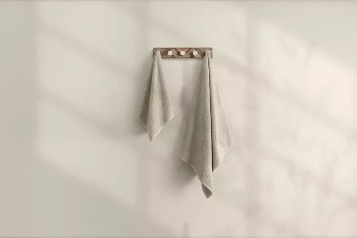 100% Puuvillainen Beige Kylpypyyhesetti (2 kpl) - Käsipyyhe 50x90 cm, Kylpypyyhe 70x140 cm, Helppohoitoinen - Pyyhkeet ja kylpytakit - 8683743314423 - 1
