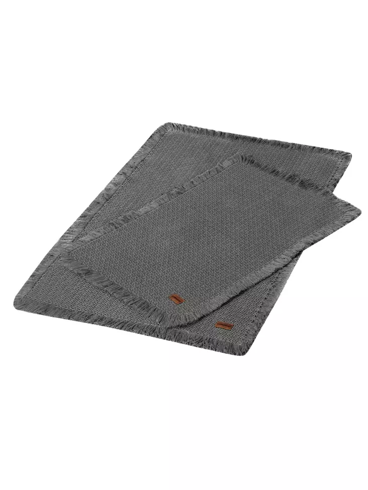 100% Puuvillainen Kylpyhuonematto Setti, 2-osainen, Anthracite, 1400 gr/m², 75x125 cm ja 60x90 cm, Konepestävä 30°C - Kylpyhuonematot ja kosteantilan matot - 8683742576853 - 1