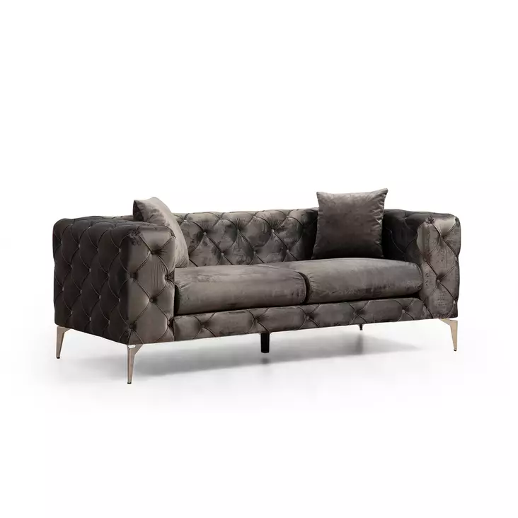 2-istuttava sohva, antrasiitti, 197 cm leveä, kestävä, mukava - Sohvat - 8682870704503 - 1