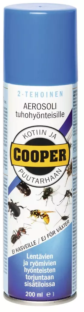 Cooper aerosoli tuhohy=C3=B6nteisille 200 ml - Torjunta-aineet - 6414504190183 - 1