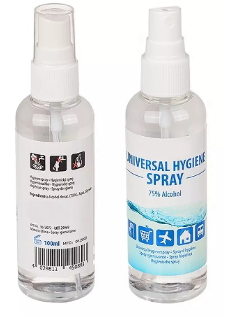 Desinfiointispray 100 ml 75 alkoholi - Käsien hoito - 4029811450893 - 1
