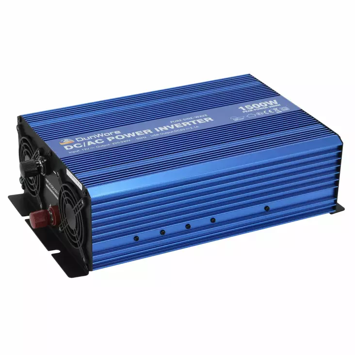 DunWore PS 12 V 1500 W siniaaltoinvertteri - Invertterit ja laturit - 6438014353913 - 1
