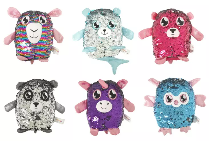 Glitter Palz pehmo n.20cm paljeteilla - Pehmolelut - 5056219009803 - 1