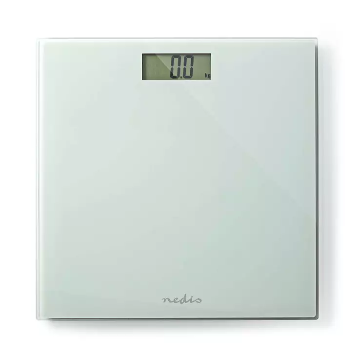 Henkilövaaka | Digitaalinen | Valkoinen | Karkaistu Lasi | Maksimi punnituskyky: 150 kg - Vaa'at ja kehonkoostumusmittarit - 5412810334513 - 1