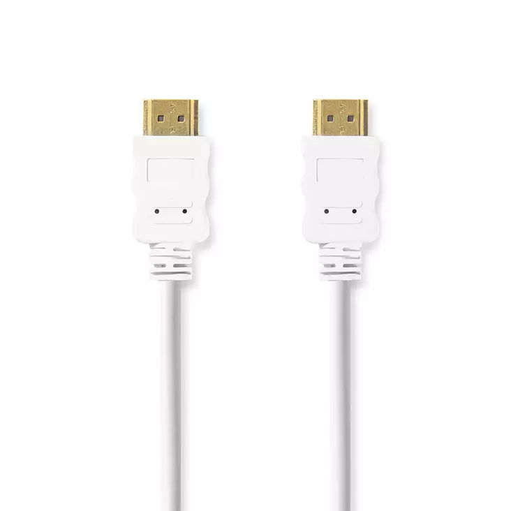 High Speed HDMI Kaapeli Ethernet | HDMI liitin | HDMI liitin | 4K@30Hz | ARC | 10.2 Gbps | 2.00 m | Pyöreä | PVC | Valkoinen | Laatikko - HDMI-kaapelit - 5412810416653 - 1
