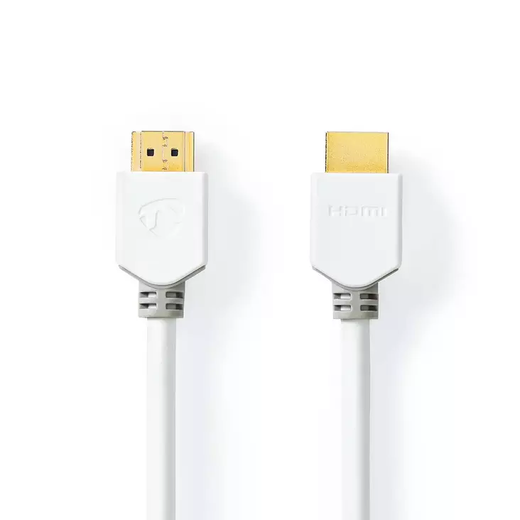 High Speed HDMI Kaapeli Ethernet | HDMI liitin | HDMI liitin | 4K@60Hz | ARC | 18 Gbps | 5.00 m | Pyöreä | PVC | Valkoinen | Laatikko - HDMI-kaapelit - 5412810336203 - 1