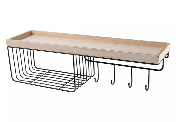 Hylly naulakolla 4Living - Hyllyt ja naulakot - 6410416120003 - 1