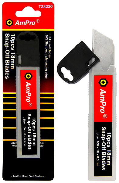 Katkoteräveitsen varaterä 18mm 10kpl - Puukot ja veitset - 795609232203 - 1