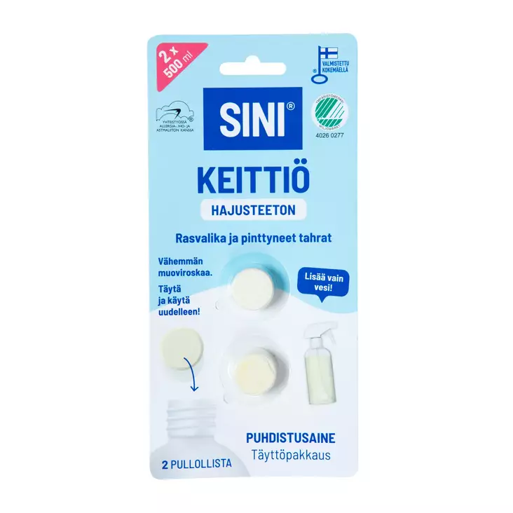 Keitti=C3=B6 tabletti 2kpl hajusteeton t=C3=A4ytt=C3=B6 - Puhdistusaineet - 6423800079023 - 1