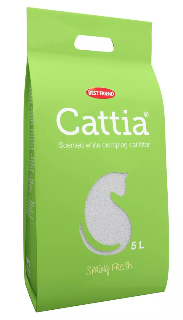 Kissanhiekka Cattia Spring Fresh 5 l - Kissanhiekat ja vessat - 5700551260513 - 1