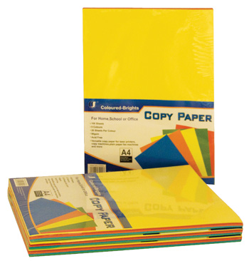 Kopiopaperi A4/100 80 g 5 väriä - Vihkot ja paperit - 6931082610013 - 1