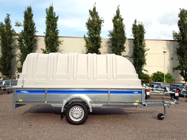 Kuomu Gansi 327 harmaa - Peräkärryt ja kuomut - 0280000133353 - 1