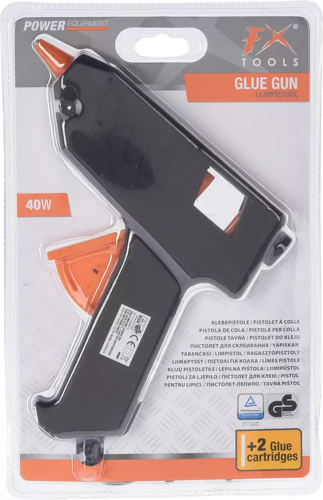 Kuumaliimapistooli 40 W, 2 liimapuikkoa - Kuumaliimapistoolit - 8718158320643 - 1