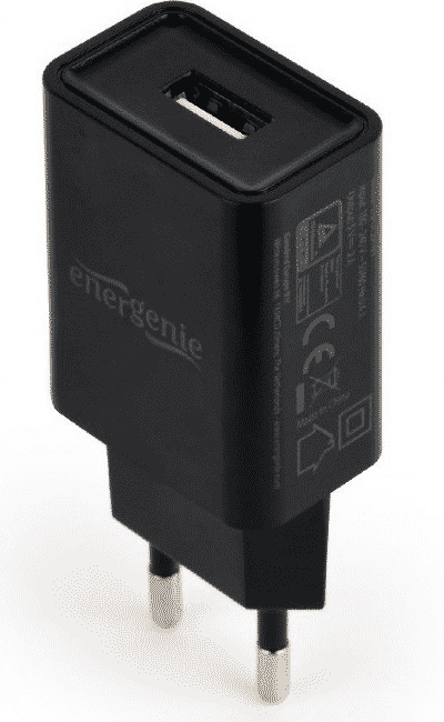Laturi USB charger, 2.1 A, must enrgenie - Yleisvirtalähteet ja adapterit - 8716309103503 - 1