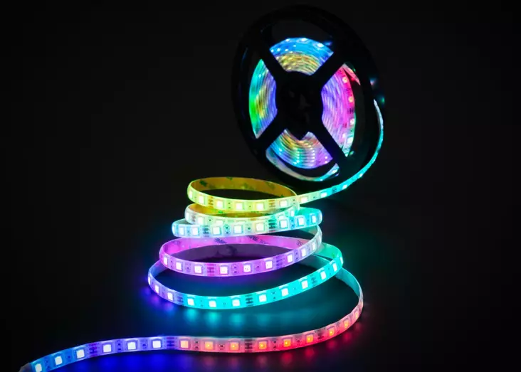 Led-nauha 5 m RGB =C3=A4=C3=A4niohjattava - Valonauhat - 6410416103303 - 1