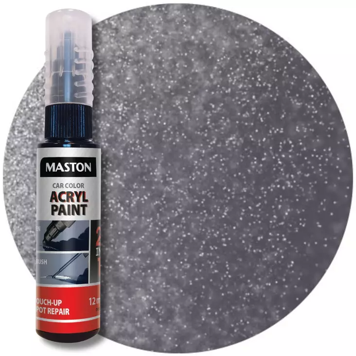 Maali CarColor Touch-Up 12ml 127050 hopea metalliväri - Automaalit - 6412490024253 - 1