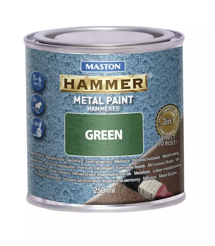 Maali Hammer Vasaralakka vihre=C3=A4 250ml - Metalli- ja kalustemaalit - 6412498870043 - 1