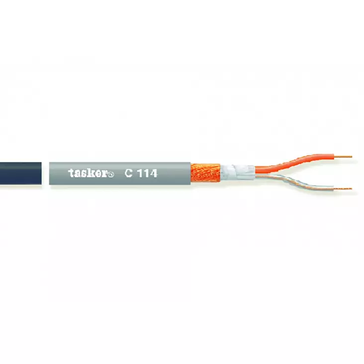 Mikrofonikaapelikela 2x 0.25 mm² 100 m Musta - Audiokaapelit - 8010246005273 - 10