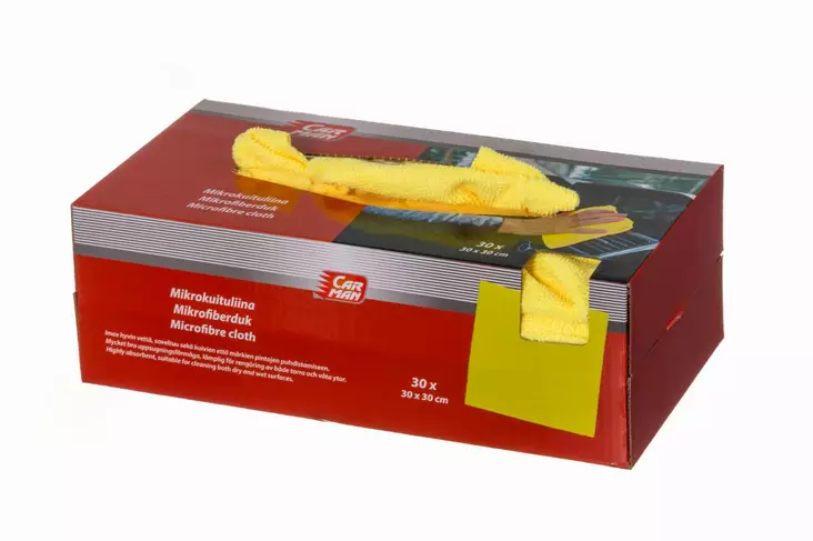 Mikrokuituliina 30 kpl Carman p=C3=A4=C3=A4kuva=20 - Auton pesutarvikkeet - 6410413206953 - 1