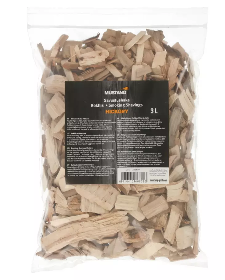 Mustang savustushake Hikkori 3 L - Grillaustarvikkeet - 6410412468093 - 1