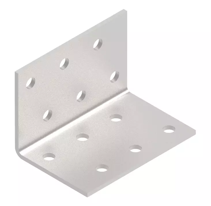 Naulauskulma Kuumasinkitty 40 x 40 x 60 mm - Naulauslevyt ja kulmaraudat - 4741280714053 - 1